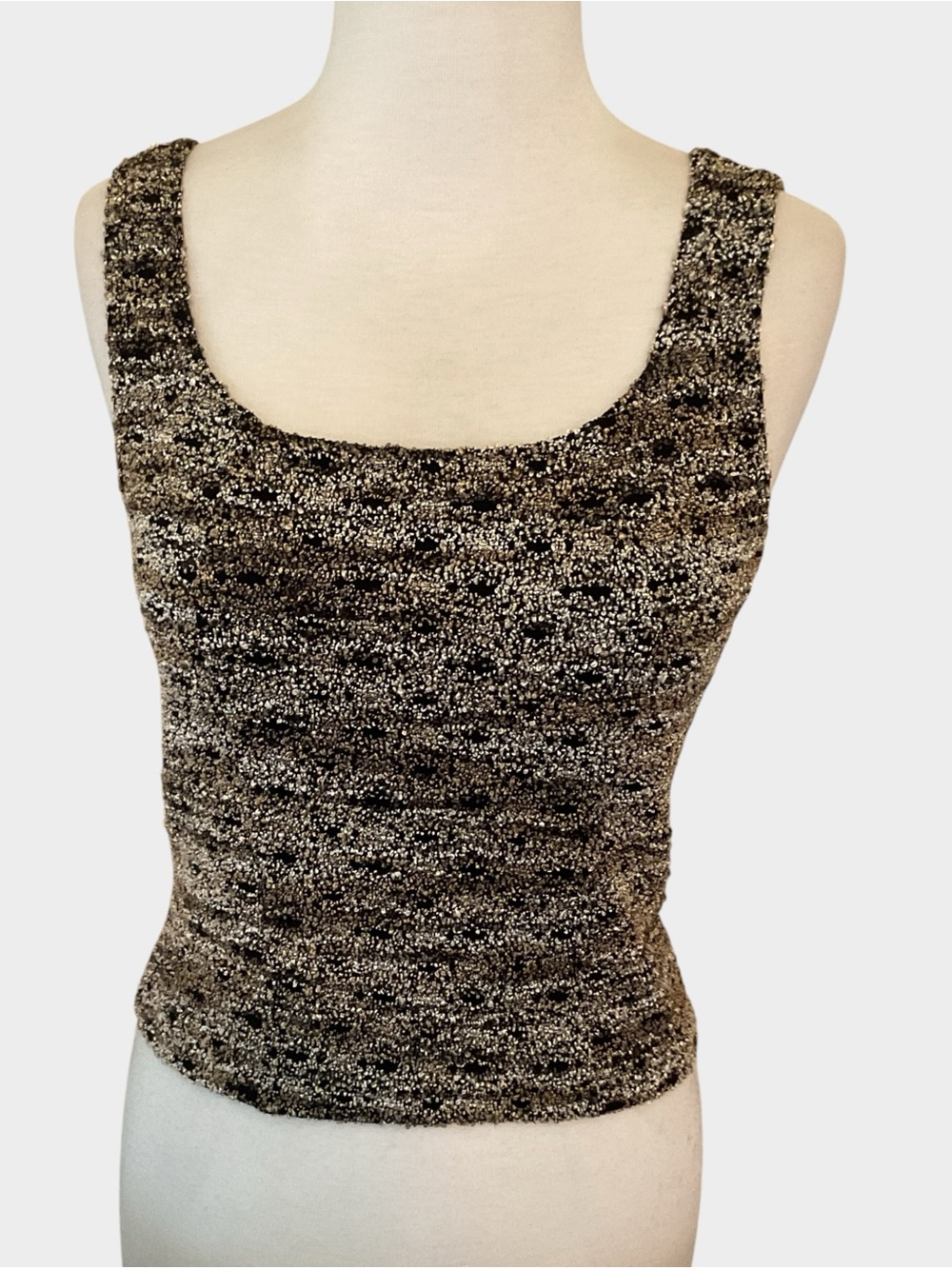 Creative Design Works Petite Sleeveless Pebbled Knit Sleeveless Tank Size PS NWT